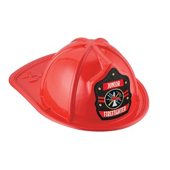 Red Junior Firefighter Stripes Firefighter Hat from Positive Promotions