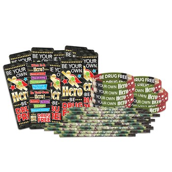 Be Your Own Hero; Be Drug Free 300-Piece Theme Kit from Positive Promotions