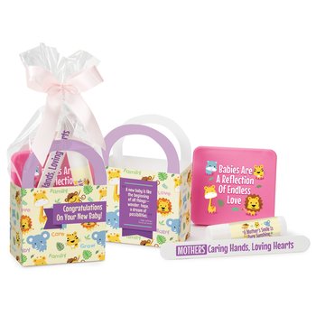 Mom & Baby Mini Tote Gift Set from Positive Promotions
