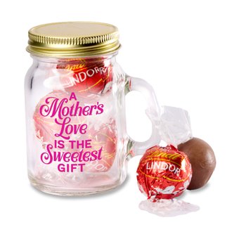 A Mother's Love Is the Sweetest Gift Mini Mason Jar Mug & Chocolates from Positive Promotions