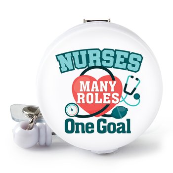 Nurses: Many Roles, One Goal Badge Holder & 3-Piece Pen Assortment Set ...