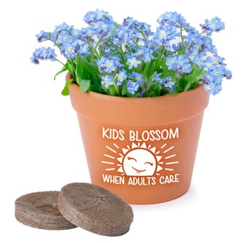 Kids Blossom When Adults Care Bloomable Wall Planter Kit from Positive Promotions