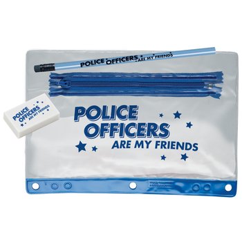 Police Officers Are My Friends Pencil Pouch Set from Positive Promotions