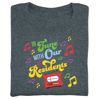 In Tune With Our Residents Unisex Short-Sleeved T-Shirt in Gift Box from Positive Promotions