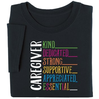Caregiver Unisex Short-Sleeved T-Shirt in Gift Box from Positive Promotions