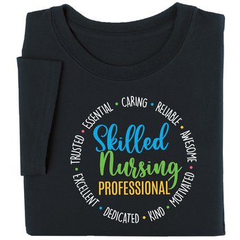 Skilled Nursing Professional Unisex Short-Sleeved T-Shirt in Gift Box from Positive Promotions