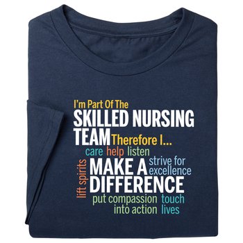 I'm Part of the Skilled Nursing Team Unisex Short-Sleeved T-Shirt in Gift Box from Positive Promotions