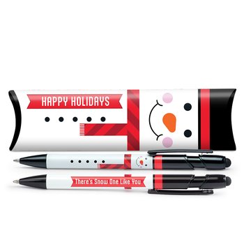 There's Snow One Like You/Snowman Stylus Metal Pen in Holiday Gift Box from Positive Promotions