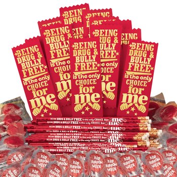 Being Drug & Bully Free Is the Only Choice for Me 300-Piece Theme Kit from Positive Promotions