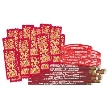 The Best Version of Me Is Drug Free 300-Piece Theme Kit from Positive Promotions