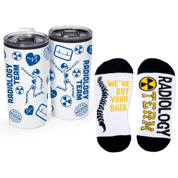 Radiology Team Teton Tumbler 20 oz. & Pure Comfort Ankle Socks Gift Set from Positive Promotions