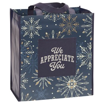 We Appreciate You Laminated Eco-Shopper Tote Bag from Positive Promotions