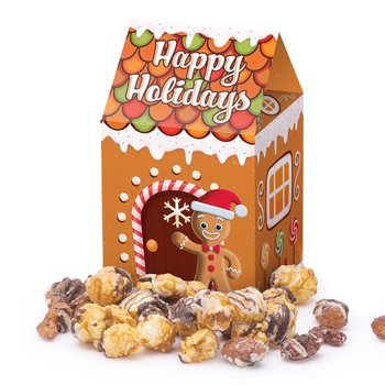 Gingerbread House Mini Treat Cottage Holiday Gift Box from Positive Promotions