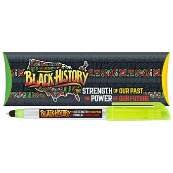 Black History: The Strength of Our Past, the Power of Our Future Trio 3-in-1 Highlighter Stylus Pen from Positive Promotions