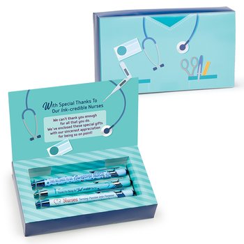 Nurse Appreciation Full-Color Stylus Pen Gift Set from Positive Promotions