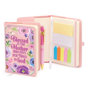 Blessed Is the Mother Who Puts Her Trust in God Stanton Jotter With Sticky Notes & Stylus Pen from Positive Promotions