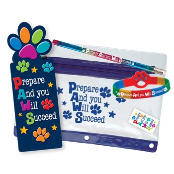 PAWS: Prepare and You Will Succeed Test Prep Pencil Pouch from Positive Promotions