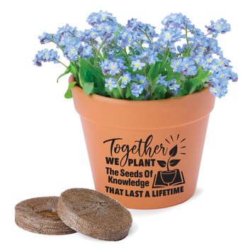 Together We Plant the Seeds of Knowledge That Last a Lifetime Bloomable Wall Planter Kit from Positive Promotions