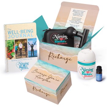 Nursing: The Heartbeat of Healthcare Wellness Essentials Gift Set from Positive Promotions