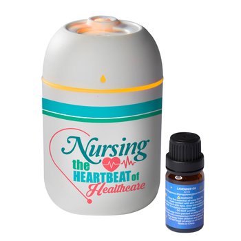 Nursing: The Heartbeat of Healthcare Mini Portable Humidifier With Essential Oil Diffuser from Positive Promotions