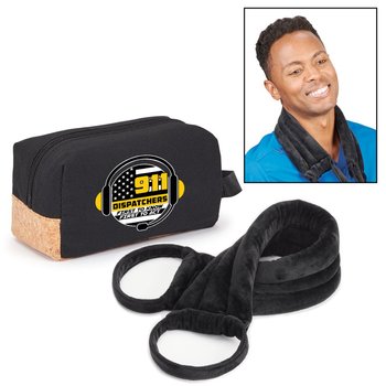 911 Dispatchers: First to Know, First to Act Hot & Cold Calming Neck & Shoulder Wrap Gift Set from Positive Promotions
