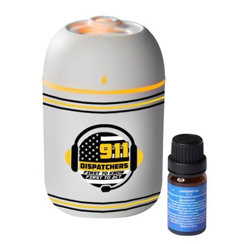911 Dispatchers: First to Know, First to Act Mini Portable Humidifier With Essential Oil Diffuser from Positive Promotions