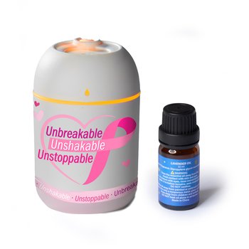 Unbreakable, Unshakable, Unstoppable Mini Portable Humidifier & Diffuser With Free Lavender Essential Oil from Positive Promotions