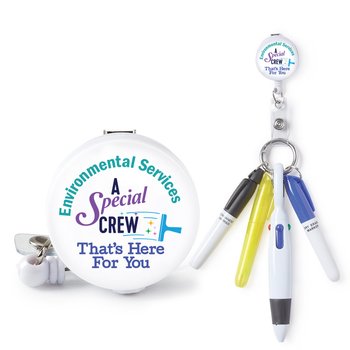 Environmental Services Badge Reel and Badge Holder from Positive Promotions