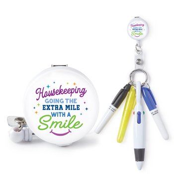 Housekeeping Badge Reel and Badge Holder from Positive Promotions