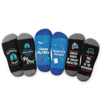 Respiratory 3-Pack of Socks from Positive Promotions