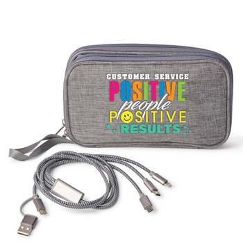 Customer Service: Positive People, Positive Results On-The-Go Tech Gift Set from Positive Promotions