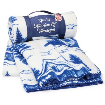 You're All Sorts Of Wonderful Roll-Up Eco Blanket With Holiday Gift Tag from Positive Promotions