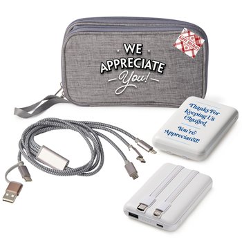 We Appreciate You Tech-To-Go Trio With Holiday Gift Tag from Positive Promotions