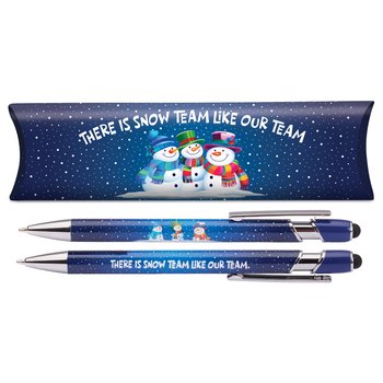 There Is Snow Team Like Our Team Stylus Metal Pen in Holiday Gift Box from Positive Promotions