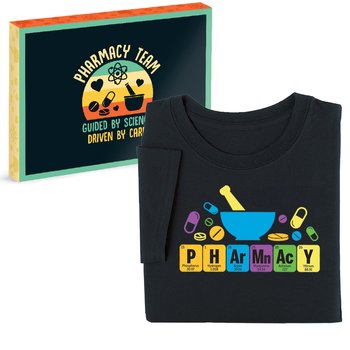 Pharmacy Periodic Table Unisex Short-Sleeved T-Shirt In Gift Box from Positive Promotions