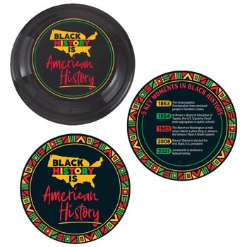 Black History Flyer Disc & Educational Card - Pack of 10 from Positive Promotions