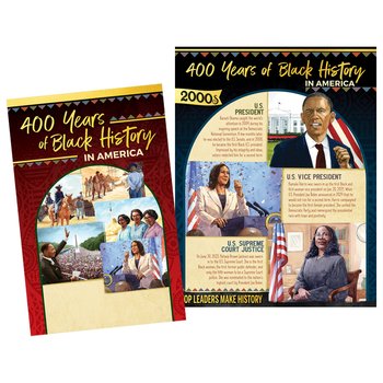 400 Years Of Black History In America Poster Set & Guide Gift Set from Positive Promotions