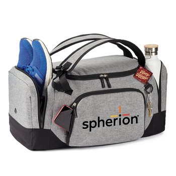 2-in-1 Hybrid Duffel Bag/Backpack With Holiday Gift Tag - Personalization Available from Positive Promotions