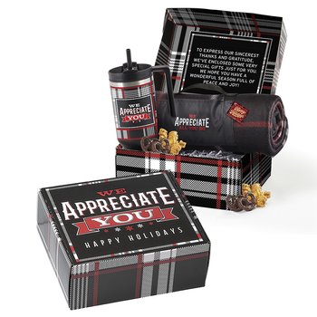 We Appreciate You Holiday Box Gift Set - Card Personalization Available from Positive Promotions