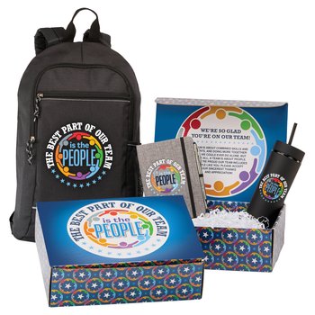 The Best Part of Our Team Is the People Employee Gift Set - Card Personalization Available from Positive Promotions
