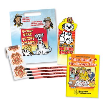 Fire Prevention Deluxe 500-Piece Custom Open House Kit - One-Color Personalization Available from Positive Promotions
