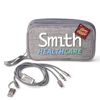 On-the-Go Tech Gift Set With Holiday Gift Tag - Personalization Available from Positive Promotions
