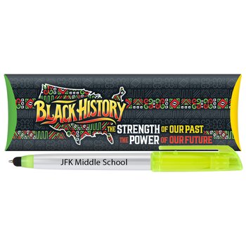 Black History: The Strength of Our Past, the Power of Our Future Trio 3-in-1 Highlighter Stylus Pen - Personalization Available from Positive Promotions