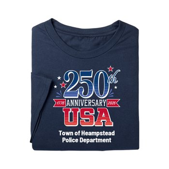 USA 250th Anniversary USA Unisex Short-Sleeved T-Shirt in Gift Box - Silkscreened Personalization Available from Positive Promotions
