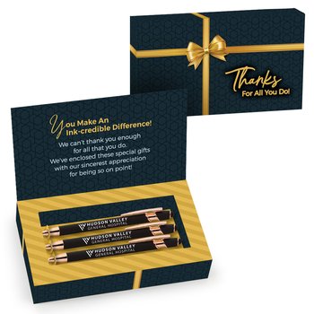 Employee Appreciation Stylus Pen Gift Set - One-Color Personalization Available from Positive Promotions