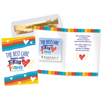 The Best Care Begins With the Best Team/Nursing Home Greeting Card & Magnet - One-Color Personalization Available from Positive Promotions