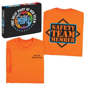 Safety Team Member T-shirt With Teamwork Box from Positive Promotions