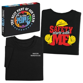 Safety Starts With Me-T-shirt With Teamwork Box from Positive Promotions
