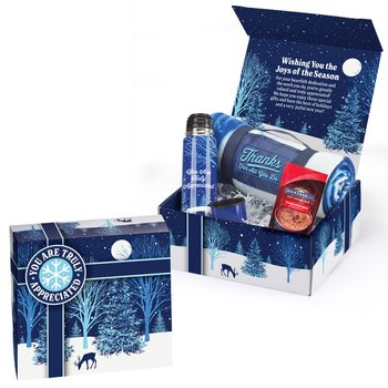 Winter Scene Holiday Box Gift Set - Card Personalization Available from Positive Promotions