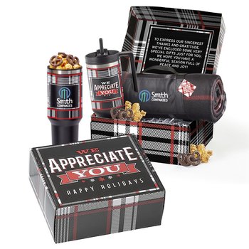 We Appreciate You Holiday Box Gift Set - Full Personalization Available from Positive Promotions